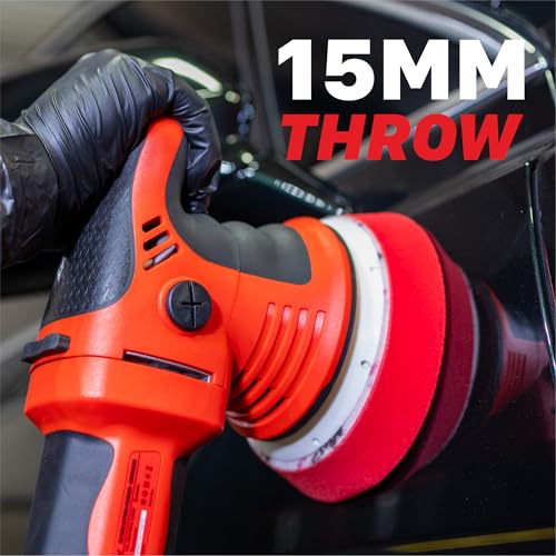 Image of Maxshine MB15 Pro Brushless Dual Action Polisher - 15mm Long Throw Car Buffer with 5 inch Backing Plate, 1200W Motor & Variable Speed - Auto Detailing Tool for Cars, Trucks, SUVs & Boats, Paint Correction