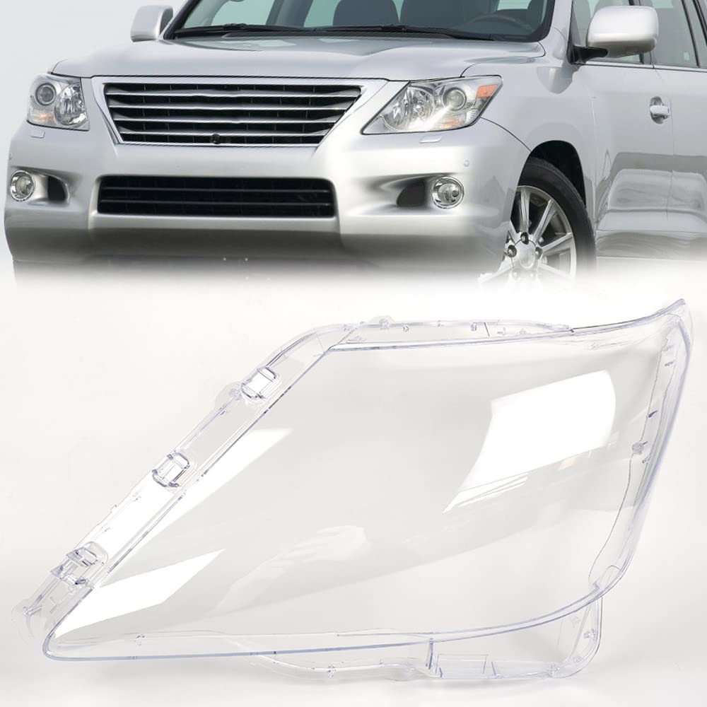 Lente dei Fari per Lexus LX570 2007-2011-2013, Faro per Auto Sinistra Destra Sostituzione Cover, 1 Pz,Left-1-pcs