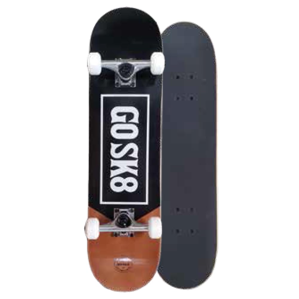 SURPATH TRADING サーパストレーディング (GOSK8) 30インチ × 7.625インチ 子供 ミドルモデル スケートボード/スケボー コンプリート (デッキ ウィール ベアリング /7.625 95A ABEC-5 / メイプル メープル / 8層) 初心者 キッズ ジュニア プレゼント 誕生日 (30C)