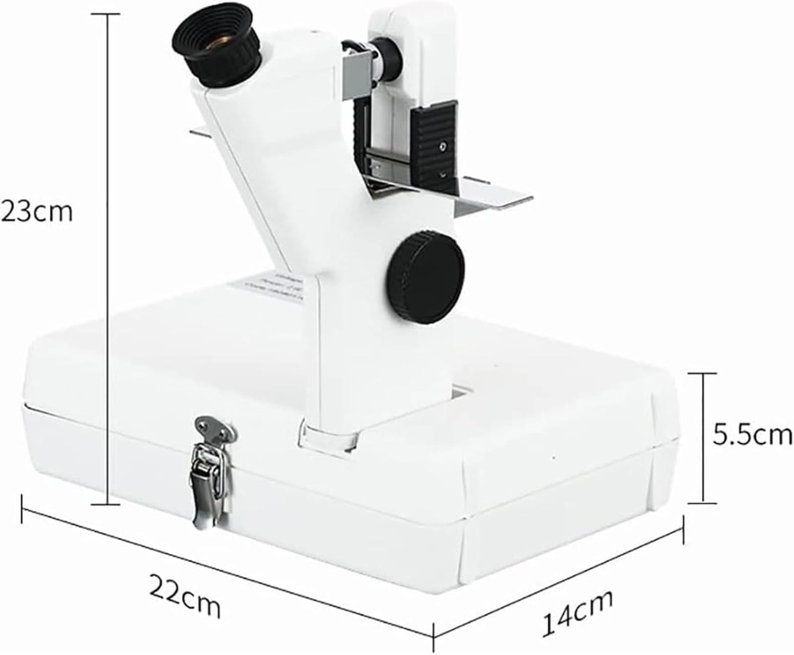 Lentómetro de optometría, lente manual manual con lentes HD, escala precisa, para tiendas ópticas, salas de optometría, uso doméstico