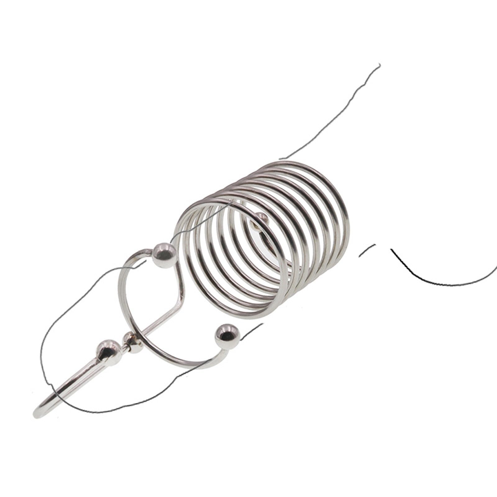HSDwerwh BDSM Stainless Steel Penis Ring For Men Cockring Dilator Urethral Metal Penis Plug Glans Ring Penis Ring SM Sex Toys For Men(L)