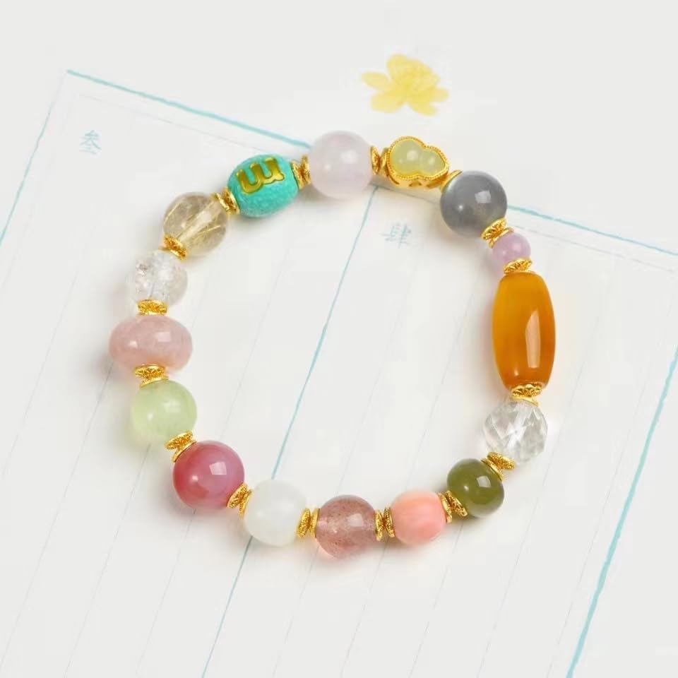Memory Boosting Crystal Bracelet - Enhance Focus, Attract Good Fortune, and Purify Mind & Body