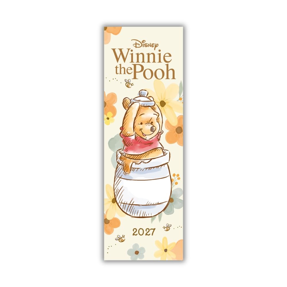 Disney, Winnie the Pooh Sketch Slim Calendar 2027, Wall Calendars, Gift