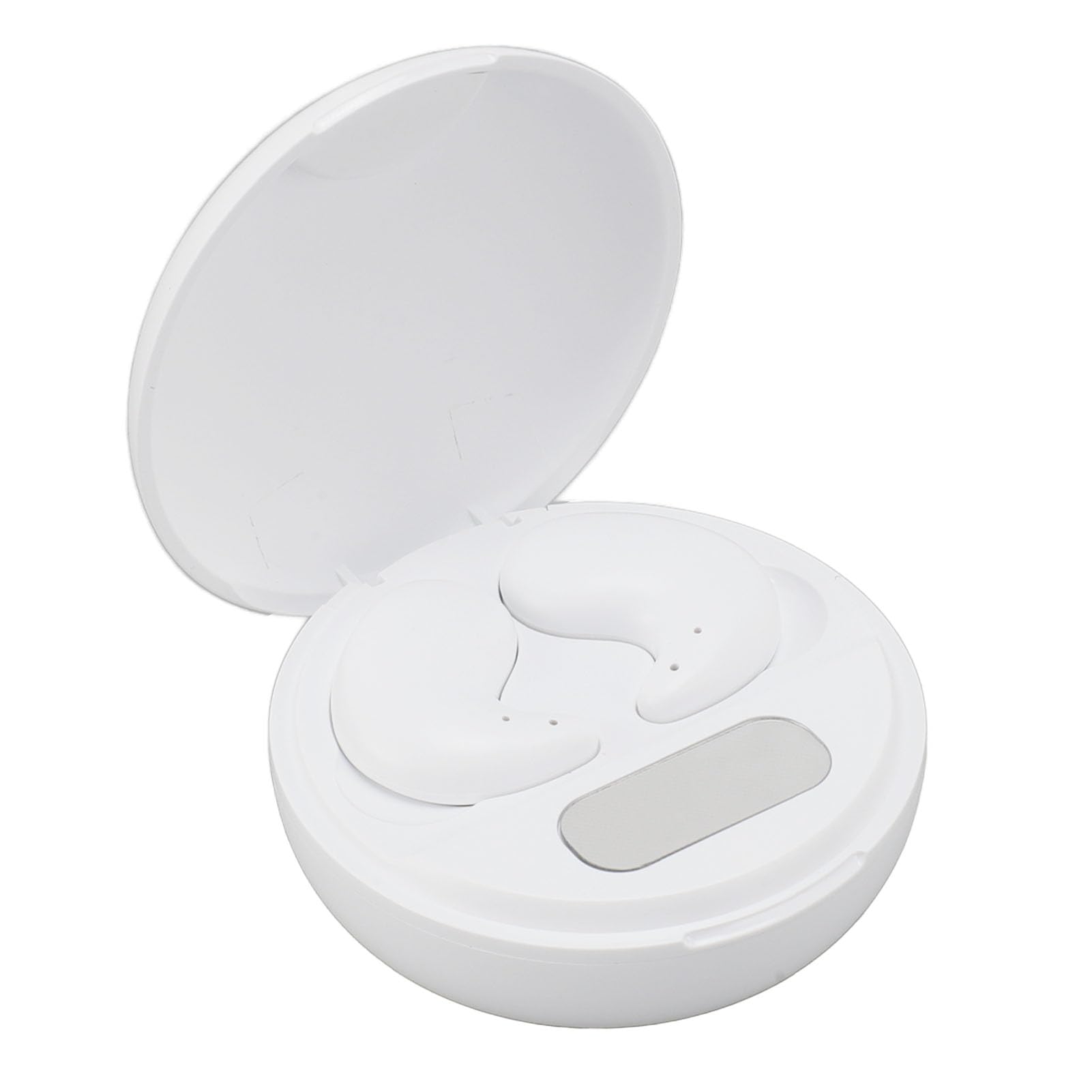 Jectse Mini Auriculares Inalámbricos, Auriculares 5.3, Auriculares Intrauditivos con Cancelación de Ruido, Auriculares Ligeros para Dormir con Estuche de Carga, para Personas Que (White)