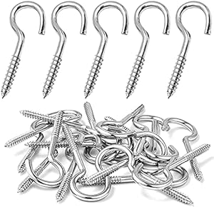 Mogadee bf634 Edelstahl Schraubhaken 10 Stück