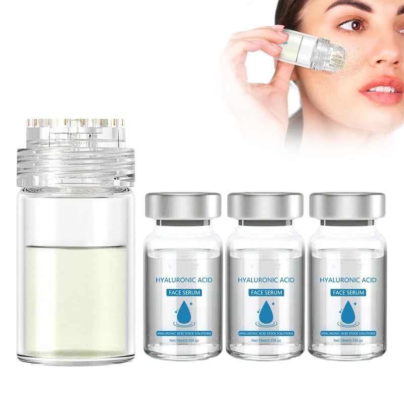 Micro System for Lips, Micro System for Face, Facial System with Serum(1*Micro System Tool+3* Face Serum)