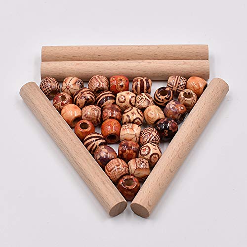Image of 3mm 110Yards Natural Macrame Cotton Cord Thread with Wooden Beads Wooden Rings Wooden Sticks for Knitting Crafts Wall Hanging Plant Hangers Handicrafts Home Decoration Handmade DIY