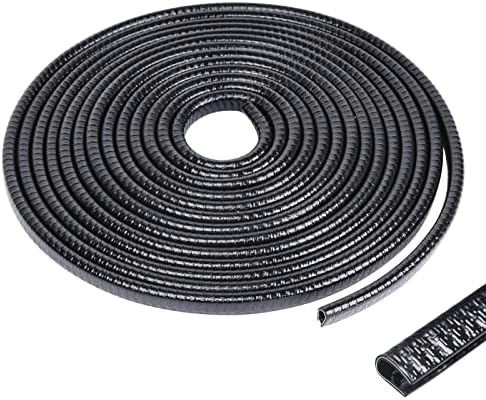 Car Door Edge Guards, U Shape Rubber Seal, 5m Car Door Edge Protector for Metal, Glass and Boat, Grip Range 1.0mm to 2.5mm Thickness, Edging Trim Fit for Most Car, Easy Install without Stick. (5m)