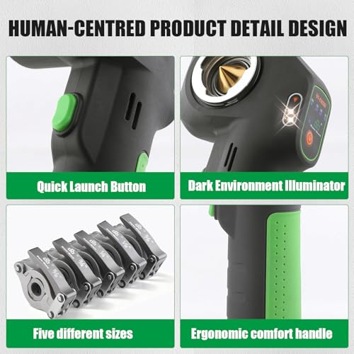 Image of Super Stars Power Flaring Tool Kit ST-E800 - Cordless 45 Degree Automatic Flaring Tool for HVAC Copper Aluminum Tubing R410A R32