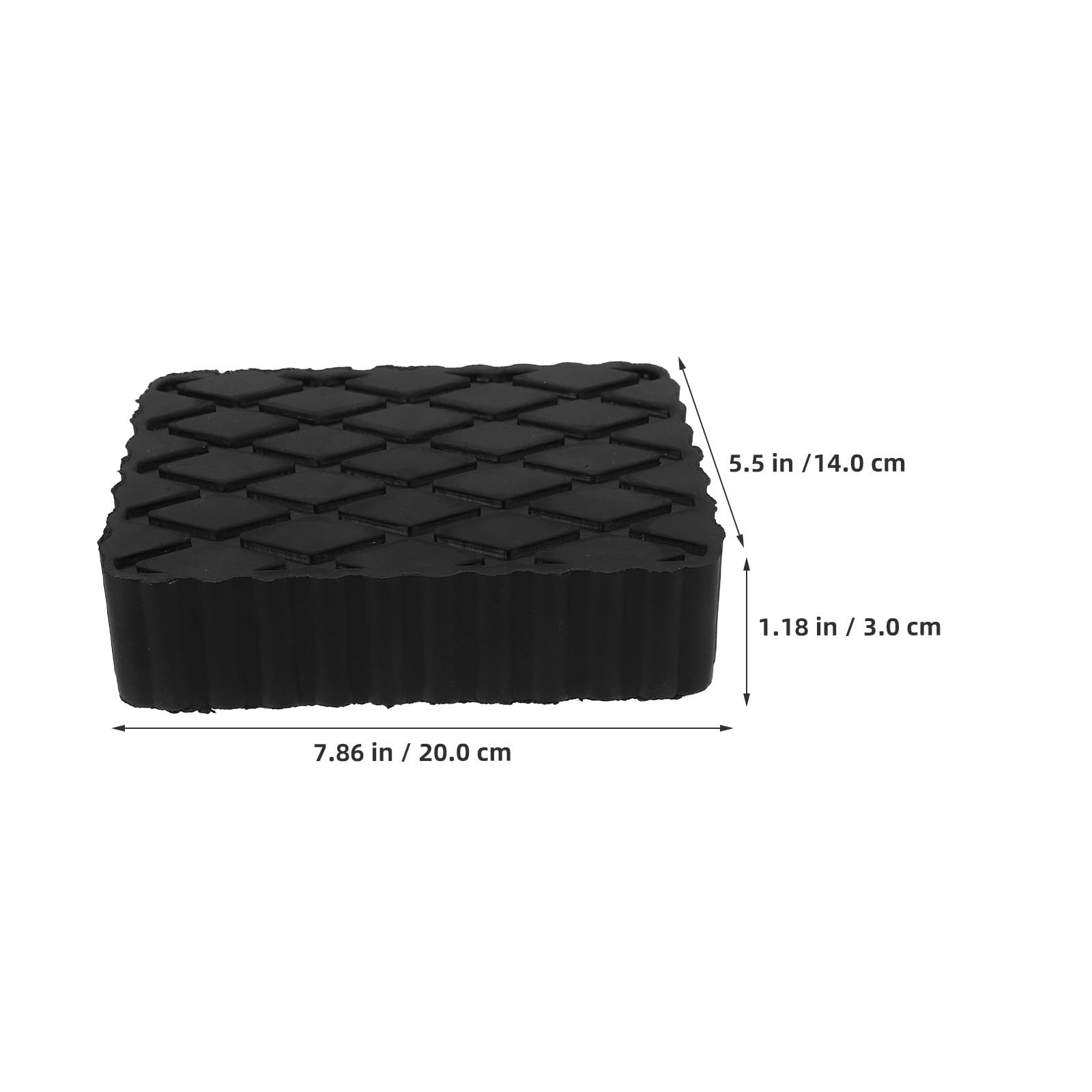 LIFKOME Cuscinetto in Gomma Antivibrazione per Cric Auto 200X140X30 MM Adattatore Ammortizzatore Elastico per Sollevamento Sicuro Blocco Supporto Cavalletto Compatto per Manutenzione