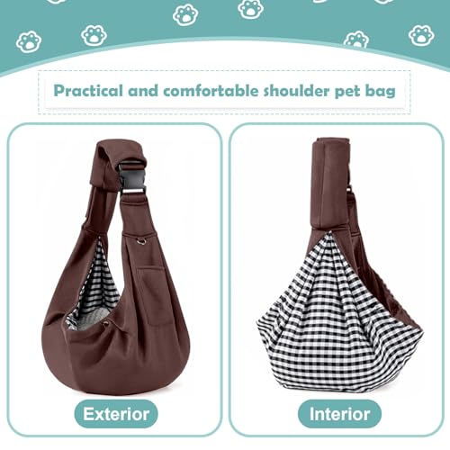 Hundetragetasche, Tragekraft bis 7.5kg, Haustier Hundetasche mit Verstellbarem, Hunde Umhängetasche Tragetasche Hund Verstellbare für Spaziergang Aktivitäten im Freien und Ausflüge (Grün)