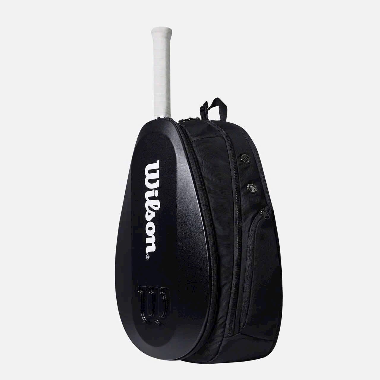 Wilson Shield Backpack V2, for Tennis, Padel and Pickleball, High Quality Padded Bag, Insulated Racket Compartment (Black)