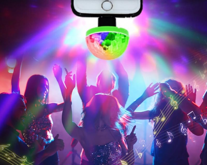 Mini USB Disco Light - Plug with Apple Adapter