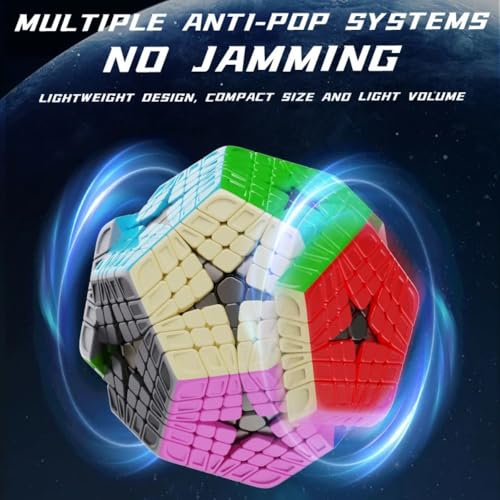 Image of YuXin HuangLong Elite Kilominx 6x6 Speed Cube | Professional 6-Layer Dodecahedron Shape Mod | Sculpted Exterior for Grip, High-Order Stickerless Logic Puzzle