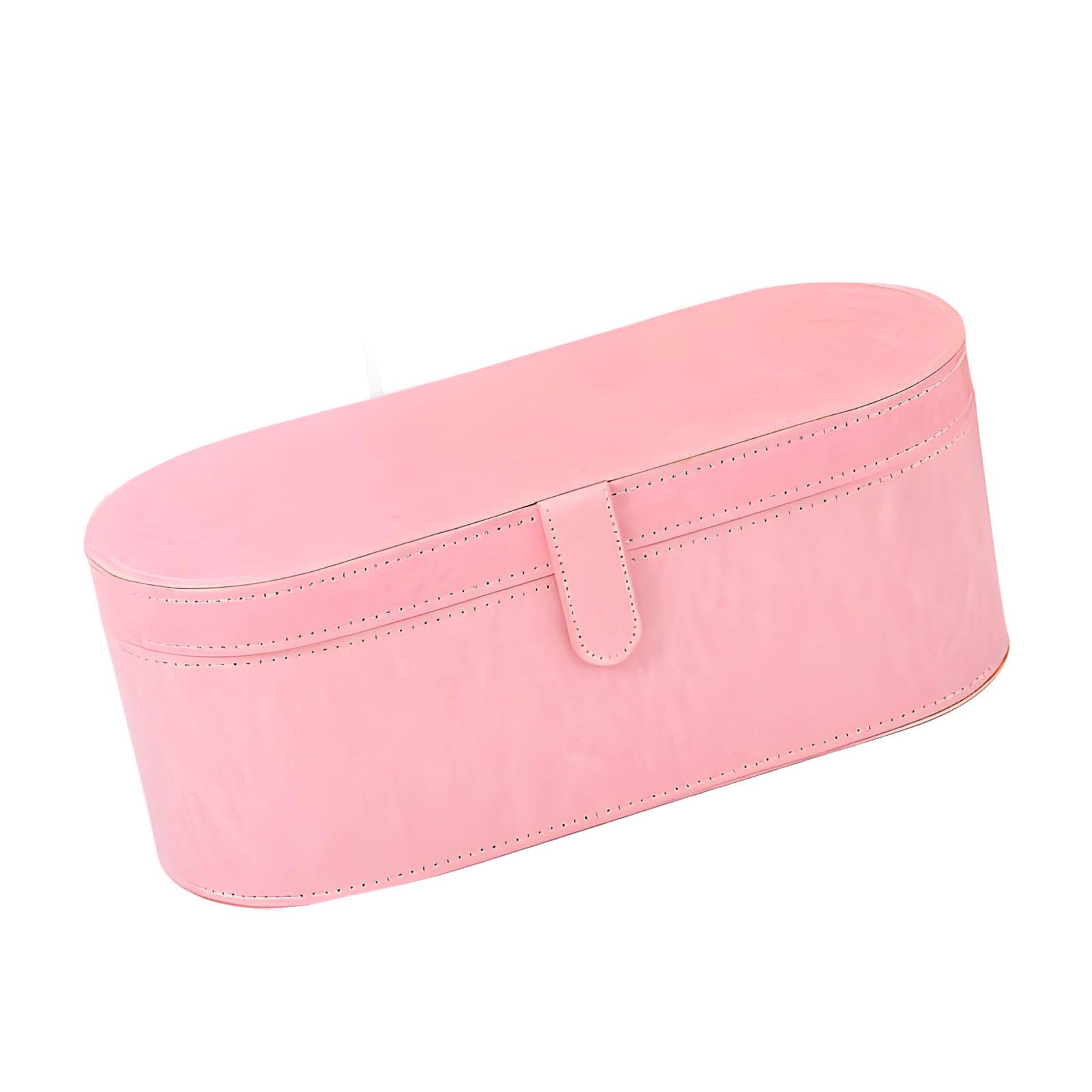 hogtnd Portable PU Hair Tool Organiser with Heat Insulation, Design with Multiple Compartments, Easy to Clean, PU Straightener Case, Compact Hair Iron Holder