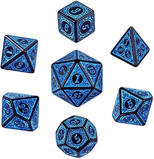 Dnd Dice Set, 7Pcs Polyhedral & RPG Dice, Dungeons and Dragons Starter Dice Sets, Glitter Polyhedral Dice for Dungeon and Dragons Pathfinder MTG Role Playing Table Games RPG DND D20 D12 D10 D8 D4