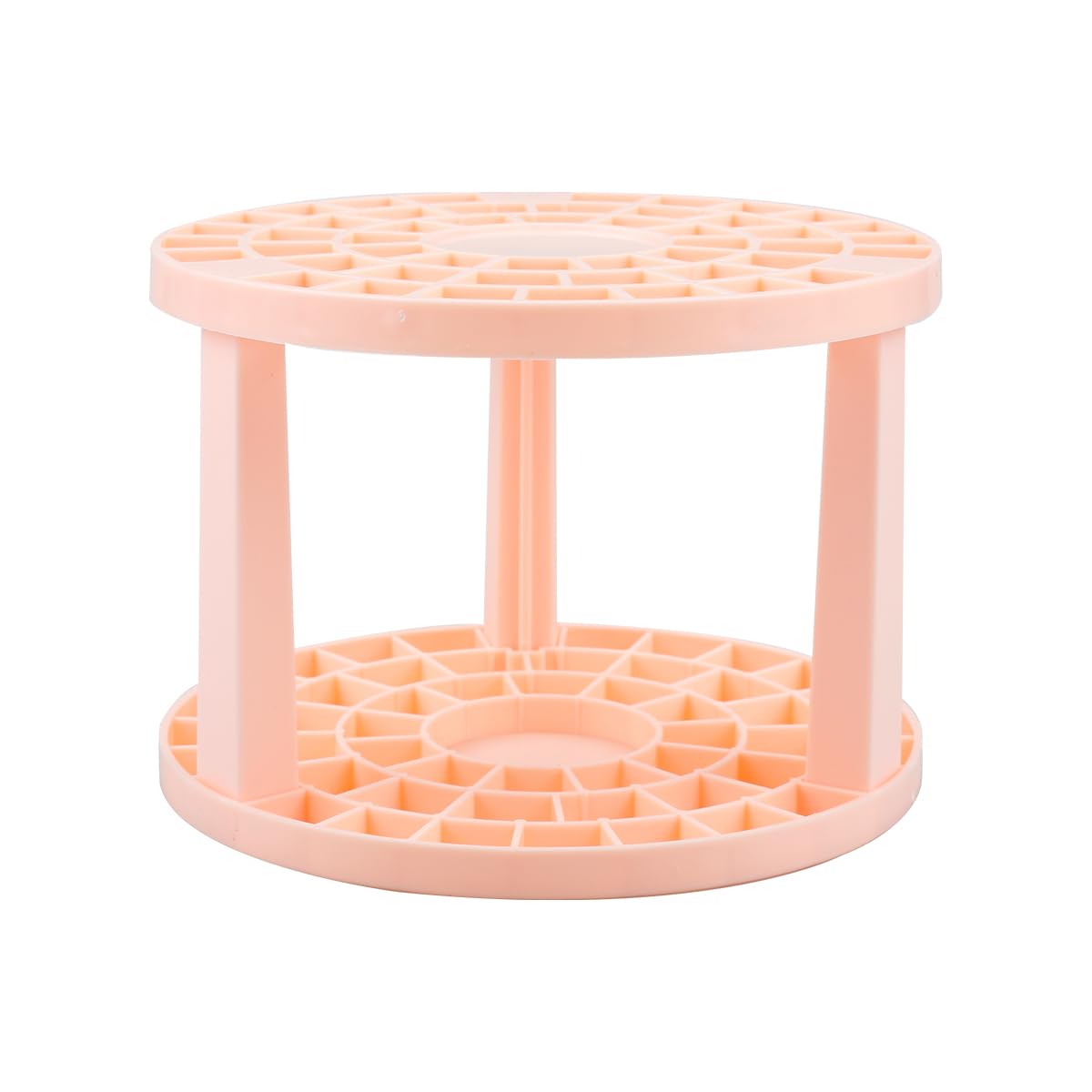 GLADFRESIT Paint Brush Holder, 49 Holes Multifunctional Detachable Brush Organizer Makeup Brush Pencil Holder for Studio Office Home Outdoor (Pink)