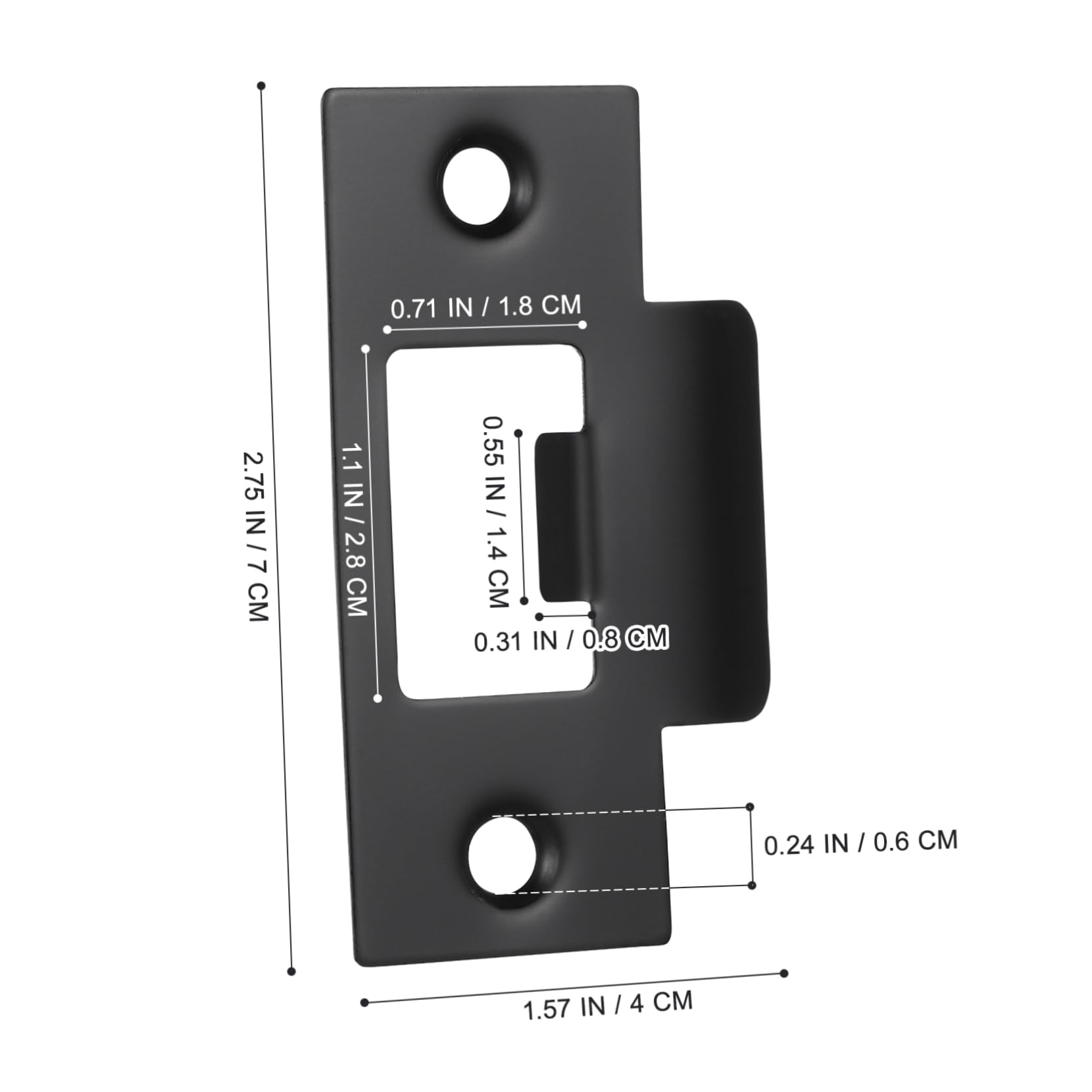 DOITOOL 5 Ensembles Bloc Came Gâche Attraper Porte Dessiner La Pince De Verrouillage À Bascule Extenseurs Plaque De Sécurité À Pêne Dormant À Clé Black Acier Inoxydable 4 Pièces * 5