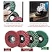 Sunxeke 18Pcs 4 Inch Buffering Wheels Polishing Kit with Compound for Angle Grinder,Includes 14Pcs Nylon Fiber Flap Disc & Wool Felt Polishing Wheel,3Pcs Buffing Compounds and Sanding Sponge