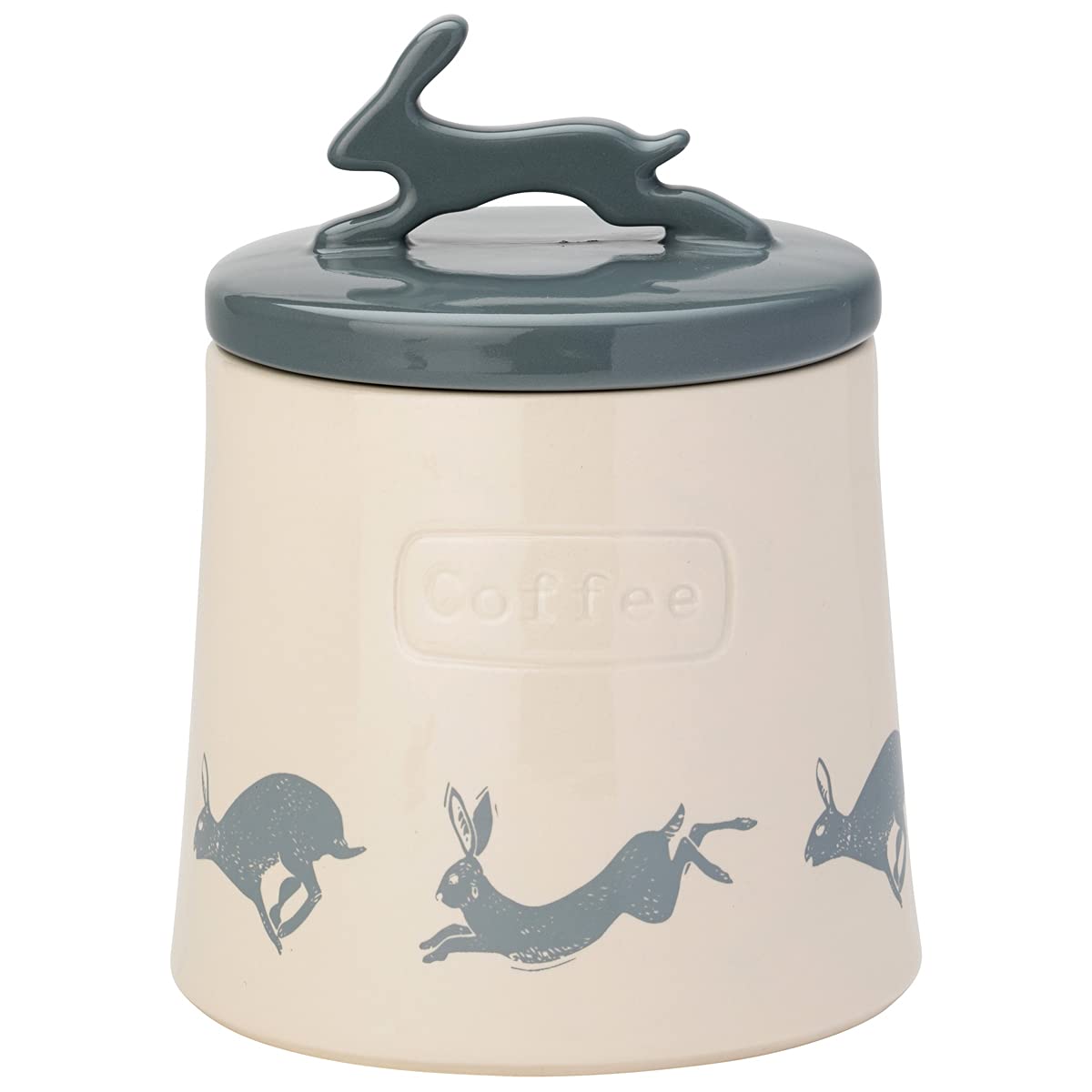 Artisan Hare Stoneware Coffee Canister