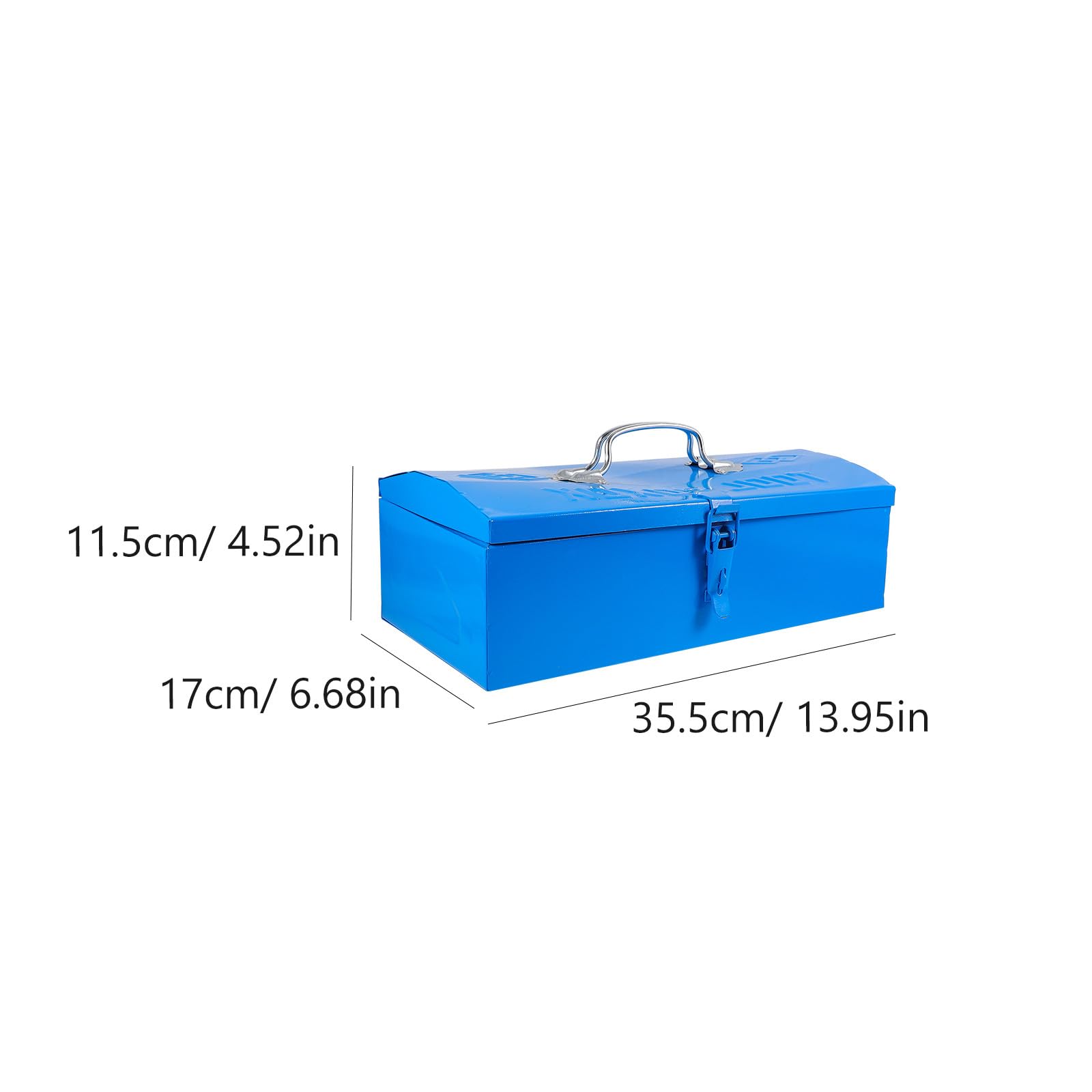 Cassetta Porta Attrezzi Organizer Compatto in Ferro Blu Portatile e Conveniente per Officina e Garage per Attrezzi Meccanici e Utensili da Lavoro