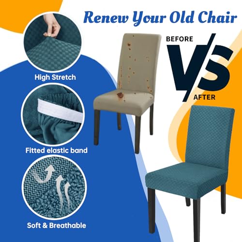 Yemyhom 2 Packs Latest Checkered Dining Chair Slipcover Parsons Chair Furniture Protector Stretch Chair Covers For Dining Room thumb #3