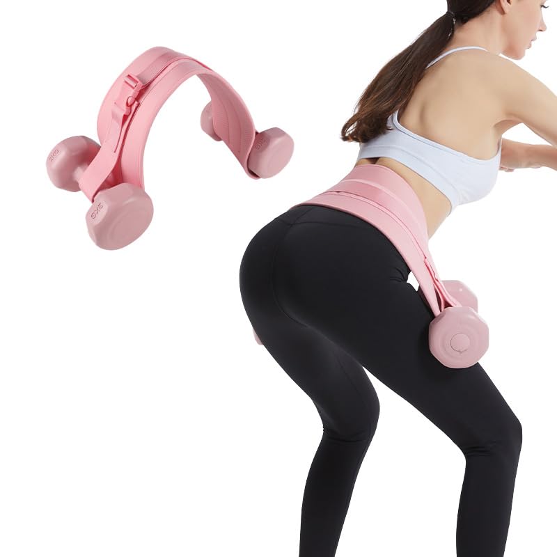 Hip Thrust Belt, Anti-Slip Booty Belt, Easy to Use with Dumbbells for Booty Workout Dips Push-ups