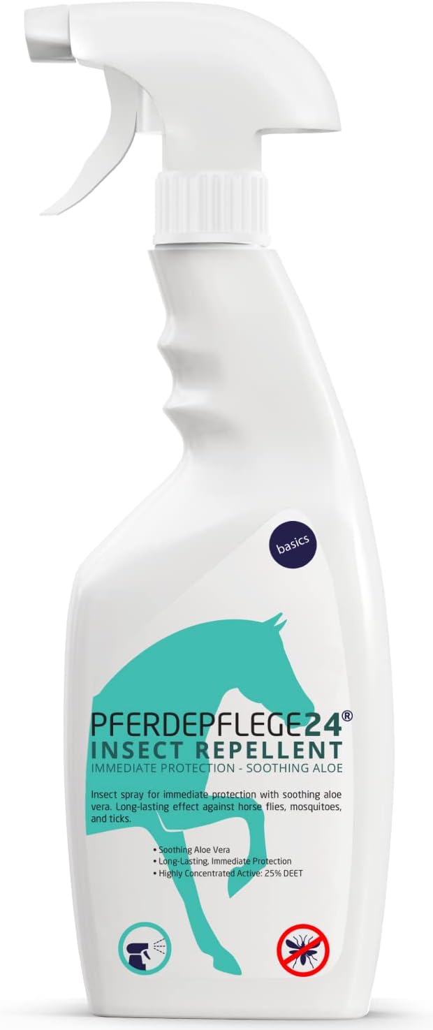 PFERDEPFLEGE24 Horse fly spray & insect repellent spray for immediate & Longlasting protection