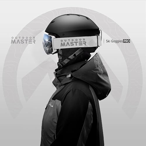 Miniatura 4 de OutdoorMaster PRO - Gafas de protección para esquiar y para la nieve con lentes intercambiables, sin marco y con protección UV400 del 100%, para