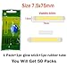 QualyQualy Fishing Glow Sticks for Bobbers, Fishing Bobber Lights, Fishing Rod Bell Alarm Lights, Bobber Glow Sticks 7.5x75mm 50 Packs