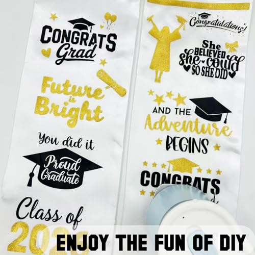Save $4 on DIY Graduation Stole Iron-on Decals with Code 93T493RC