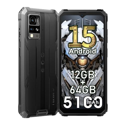 Blackview BV4800 SE Android 15 Rugged Smartphone 4G, 12GB+64GB/2TB Telefono