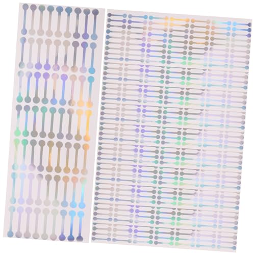 NOLITOY 500 Stück Holografische Siegelaufkleber