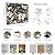 Wookmmy Vintage Dark Black Floral Peel and Stick Wallpaper Botanical Flower Waterproof Removable Self Adhesive Vinyl Contact Wall Paper for Bedroom Bathroom 17.7" X 124"