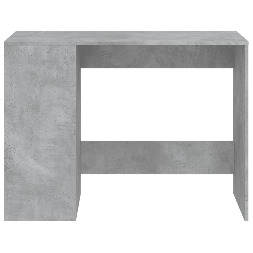 Scrivania grigio cemento, 102 x 50 x 75 cm, materiale in legno, moderno, robusto, per casa, ufficio, gioco e cameretta dei bambini, con ripiano