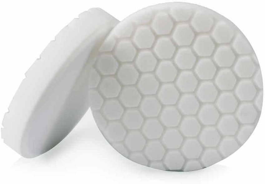 Chemical Guys BUFX_104HEX4 BUFX_104_HEX4 Hex-Logic Light-Medium Polishing Pad, White (4.5 Inch Pad Made for 4 Inch Backing Plates), 1 Pad Included