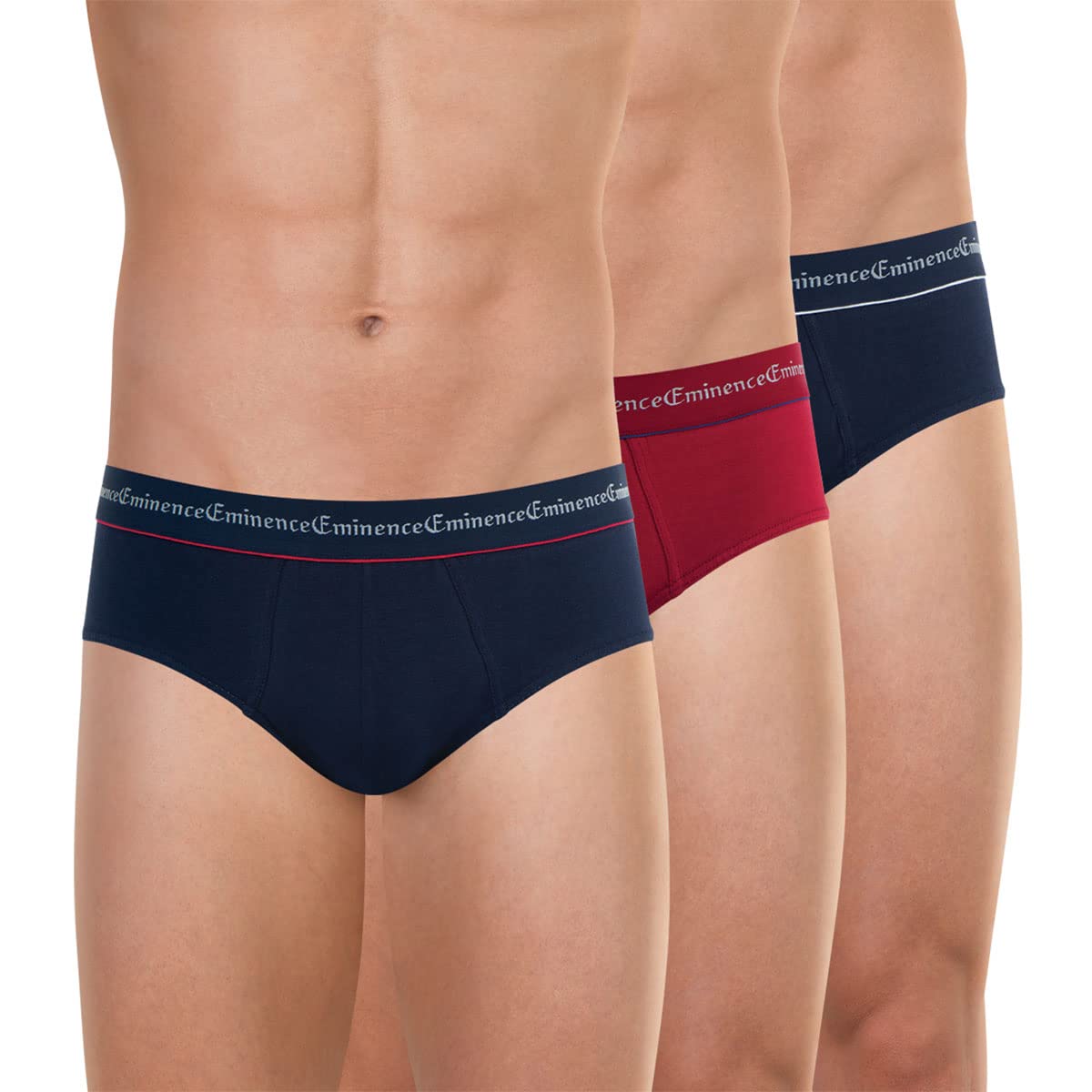 Eminence - Pack of 3 Business Briefs, Blue, XXXXL