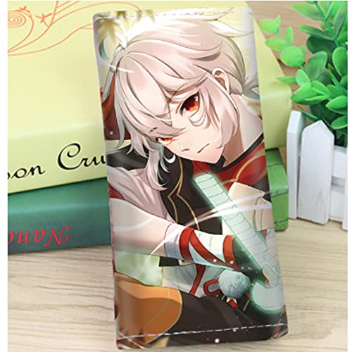 retsamradassaT Genshin PU Impact Leather Wallet Kaedehara Kazuha4
