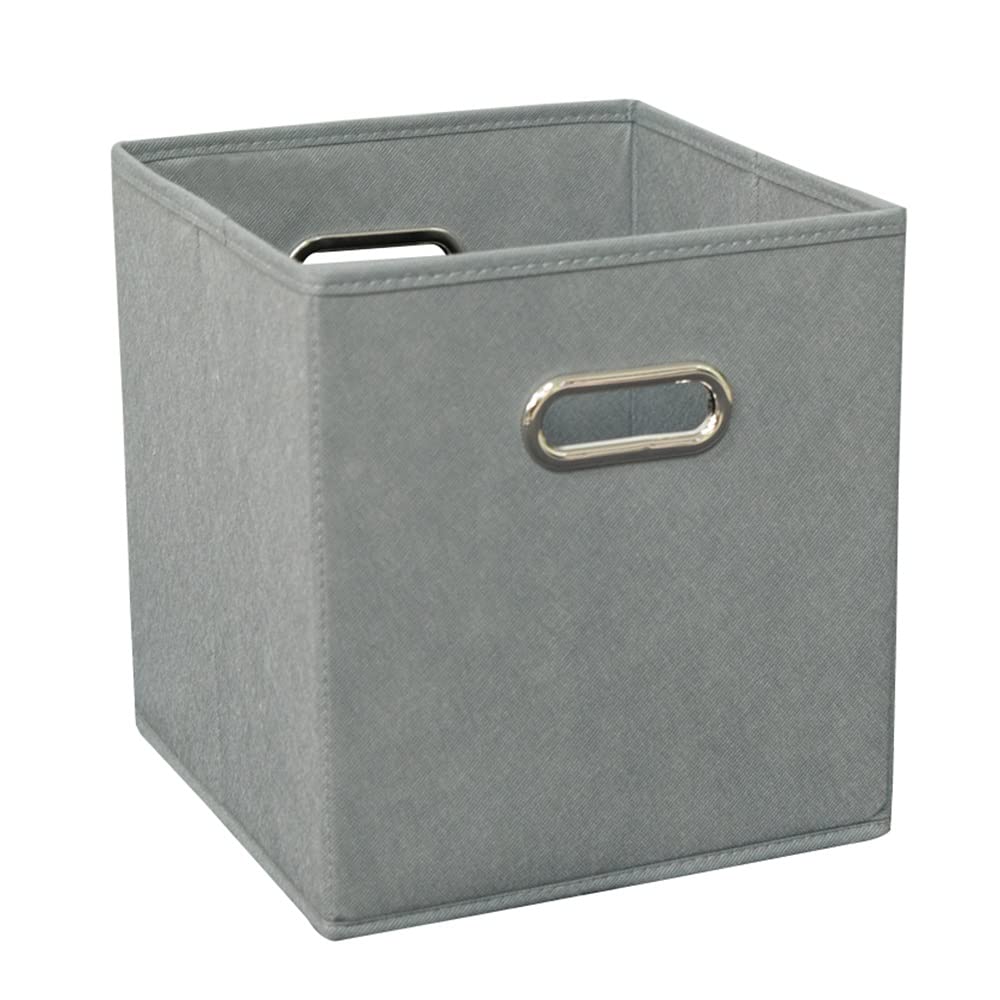 ETRGFTHU Clothes Storage Box Household Non-woven Finishing Large Capacity Foldable Under-bed Sundries Storage Wardrobe Storage Basket(Grey)