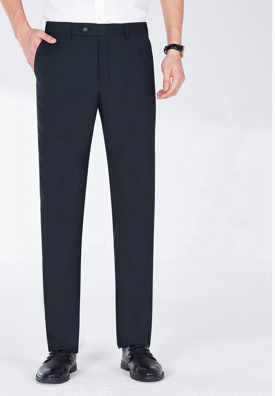 Men's Casual Suit Pants Formal Straight Leg Style Business Suit Trousers for Men