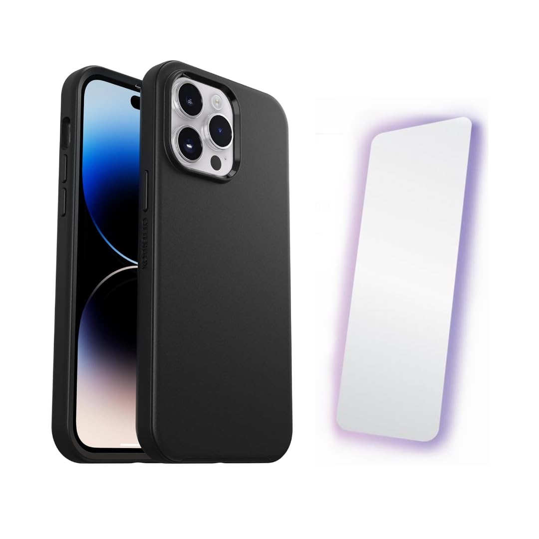 OtterBox Symmetry Series+ Case with Magsafe for iPhone 14 Pro Max with Screen Protector - Non-Retail Packaging - Black