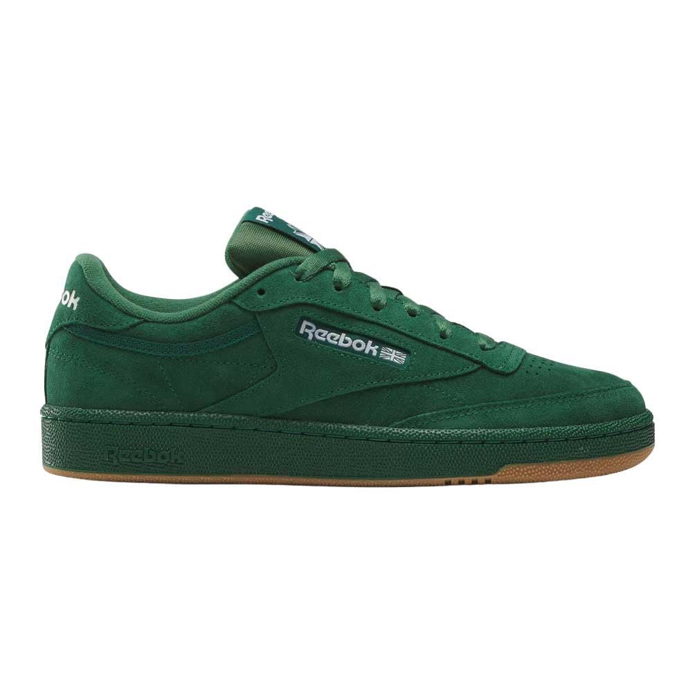Reebok Unisex Adult Club C 85 DRKGRN/FTWWHT/RBKLE3 4.5