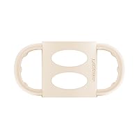 Vista 1 de Dr. Brown's Milestones - Manijas de biberón 100% de silicona, estrechas, crudas, 1 paquete, 13.1 ft+