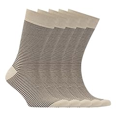 Beige Khaki, Striped 5-pairs