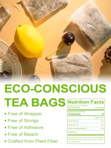 Image of TeeLux Mint Green Tea Bags, Fresh & Smooth Taste, Family Size, 30 Count