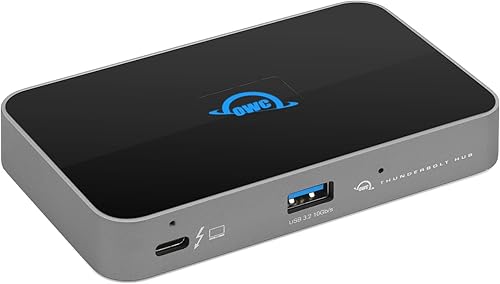 OWC Hub Thunderbolt de 5 puertos - Carga de 60 W, Thunderbolt 4, USB 3.2, compatible con Mac y PC