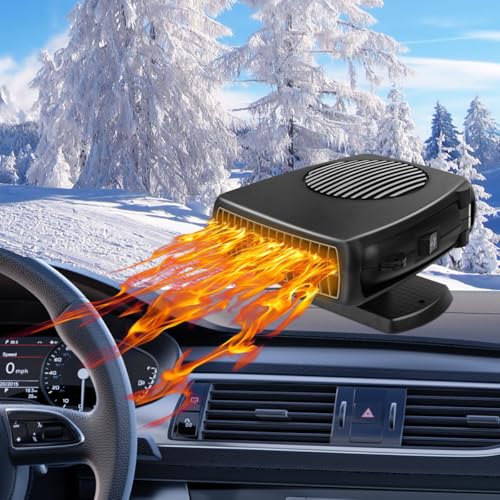 Car Heater, 200W 12V Portable Windshield Defogger and Defroster，2 in 1 Modes...