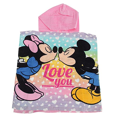 Disney Poncho Albornoz Toalla Playa Minnie y Mickey