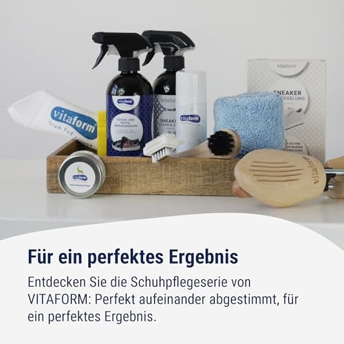 VITAFORM Schuhcreme 50 ml - Lederpflege für Schuhe aus Nappaleder – Nährt und pflegt Ihre Lederschuhe (Farblos)