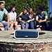 DOSS SoundBox Pro+ Bluetooth Speaker with 24W Impressive Sound, Booming Bass, IPX6 Waterproof, 15Hrs Playtime, Wireless Stereo Pairing, Mixed Colors Lights, 66 FT- Blue